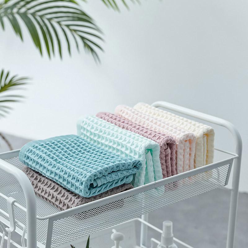 Cotton Waffle Square Towel 40 Strand Waffle Square Towel Towel Bath Towel Plain Square Towel
