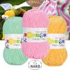 Пряжа для ручного вязания Nako Panda, 4 клубка — 100 грамм по 120 метров, 29 цветов, полиэстер, пряжа, кардиган, шарф, берет, свитер, пинетки — своими руками