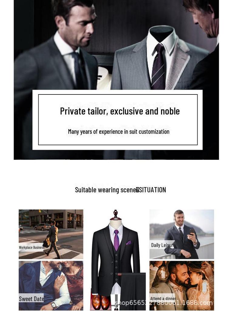 Мужской приталенный костюм в корейском стиле — идеальный вариант для жениха, свадьбы или делового официального выхода.