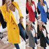 Autumn and Winter New Woolen Women's Coat Medium and Long Double-breasted Women's Coat