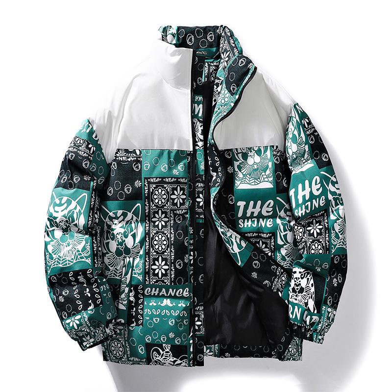 Thickened Cotton-padded Coat Men's Winter Warm Collar Cotton-padded Jacket