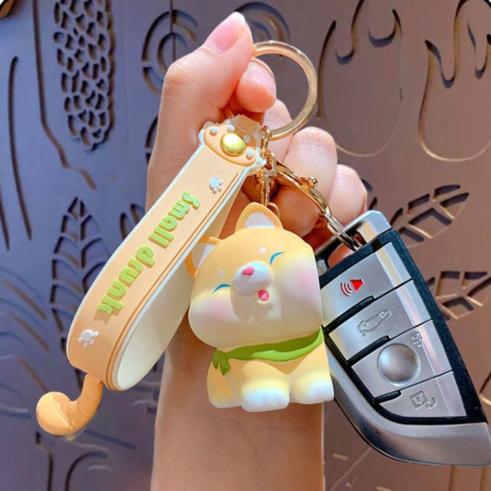 Cute School Bag Pendant Creative Couple KeyChain New Pig Pendant Men Women