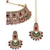 Sukkhi Graceful Curve Shaped Gold Plated AD Stones Choker Necklace