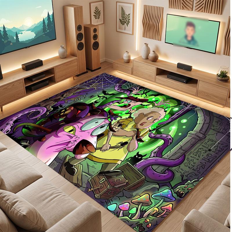 Courage the Cowardly Dog Rug Soft Thick Non Slip Floor Carpet for Bedroom Living Room Home Decor