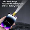 NEW 230 High Lumens Type-C Mini Flashlight Portable Plug and Play LED Flashlight with Lanyard USB C Emergency Lamp Mobile Phone