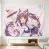 1 шт. Гобелен Nekopara Chocola Аниме Девушка-кошка Настенный подвес Полиэстер 2D Печать Кавайный Декор Горничной для Спальни Подарок для Фанатов