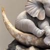 Artistic Elephant Sleep On Moon 2D Flat Acrylic Statue Nontoxic Decorative Piece Ornament For Living Room Office Desktop