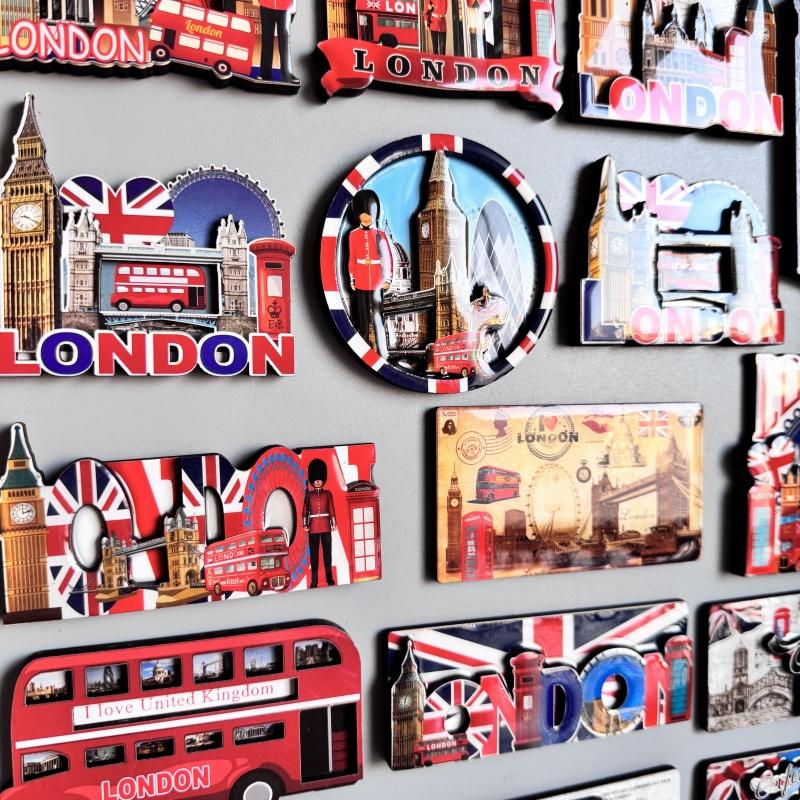 Англия Магнитные наклейки на холодильник Британские магниты на холодильник Великобритания Лондон Автобус Биг Бен Манчестер Оксфорд Медведь Коллекция Подарки