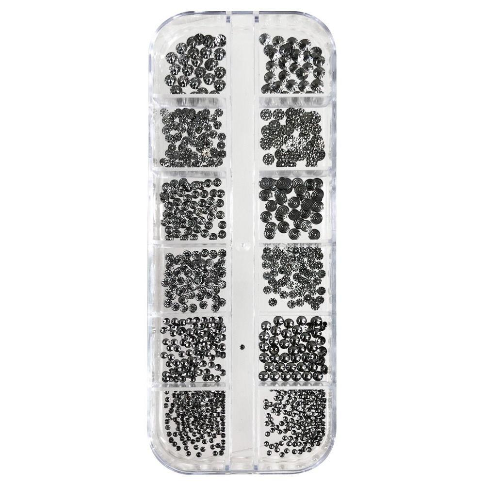 Round Stud Nail Art Accessories Punk Style Nail Beads and Rivets Hot Nail Metal DIY Manicure