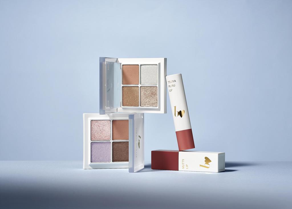 B idol THE Eye Palette R 101 Eternal Brown Eye Shadow 3D Highlighter Brown White Natural 7.3g