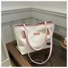 Trendy Oversized Tote Bag Women's 2024 Spring Street Style Shoulder Bag Student Commuter Bag