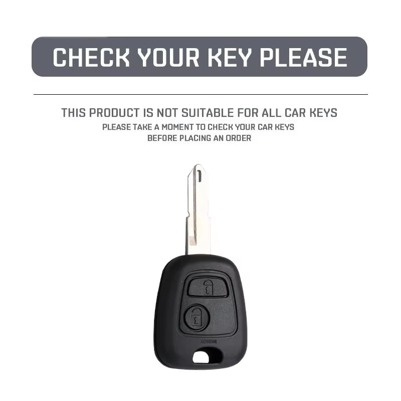 New TPU 2 Buttons Car Key Case Cover Protector Shell Fob Keychain For Citroen C1 C2 C3 C4 For Xsara Picasso Auto Accessories ajd256