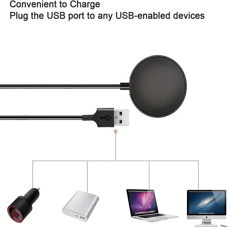 Магнитное быстрое зарядное устройство для Samsung Galaxy Watch 6 5 Pro Быстрая зарядка USB C для Samsung Watch 5 4 3 2 1 Универсальная зарядка