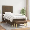 3137136 vidaXL Divan Bed with Mattress Dark Brown 100x200 Cm