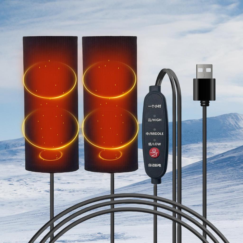 Motorcycle Heated Grips 3 Temperature Warmer Fast Heating Motorcycle Handle Cover For Outdoor Riding During Commuting Touring