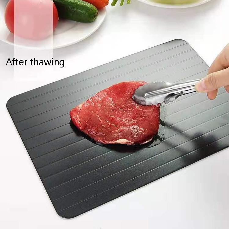 Thawing Plate Frozen Quick Thawing Plate Kitchen Tool Aluminum Alloy Thawing Plate, Specification: Large 3mm