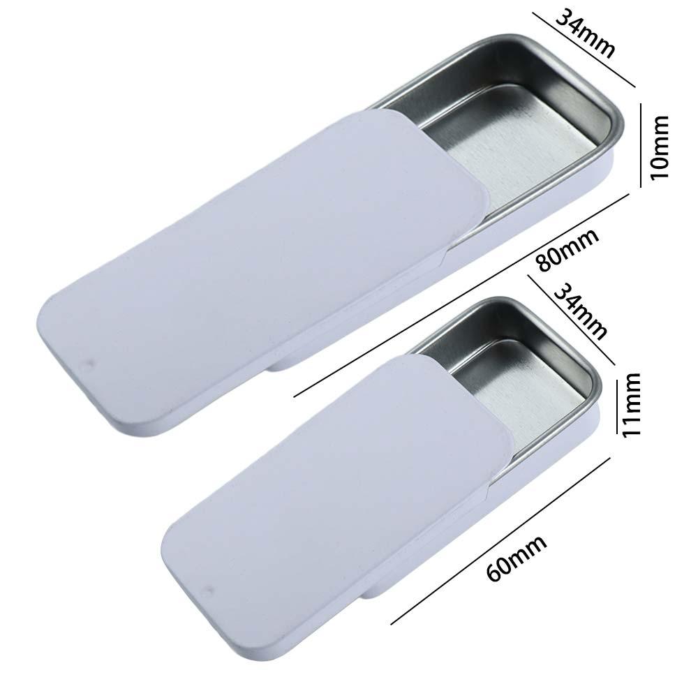 Коробочка Твердые духи Ювелирные изделия Мини Жестяная коробочка Жесть Выдвижной футляр Домашний органайзер Мини Коробочка для мыла для бровей