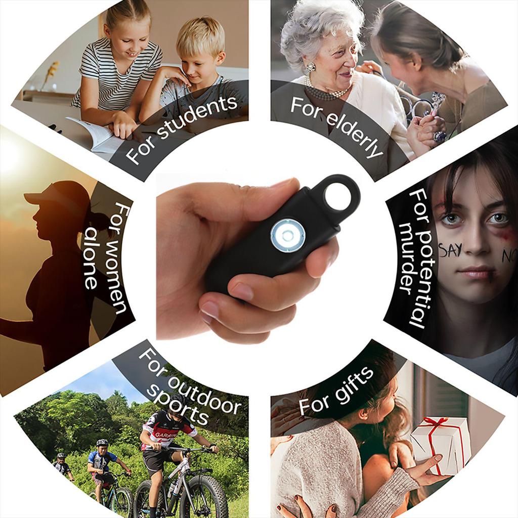 Portable Outdoor SOS Alarm & Self-Defense Device