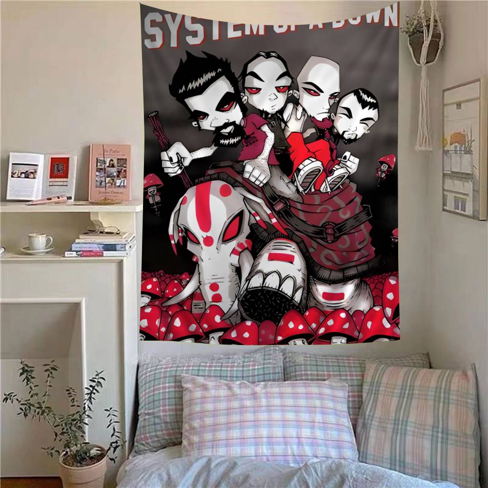 Группа System of a Down Хиппи Настенные Гобелены Богемные Настенные Гобелены Мандала INS Домашний Декор
