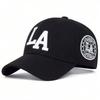 Unisex LA Letter Embroidery Snapback Baseball Caps Spring and Autumn Outdoor Adjustable Casual Hats Sunscreen Hat
