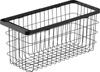 Yamazaki Tower Slim Laundry Wire W23 X D53 X Model 10002 Basket, Medium, Black, H24.7cm,