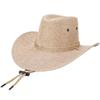 Wide Brim Western Cowboy Hat Linen Beach Sunscreen Cap Vintage Summer Sun Hat  Beach