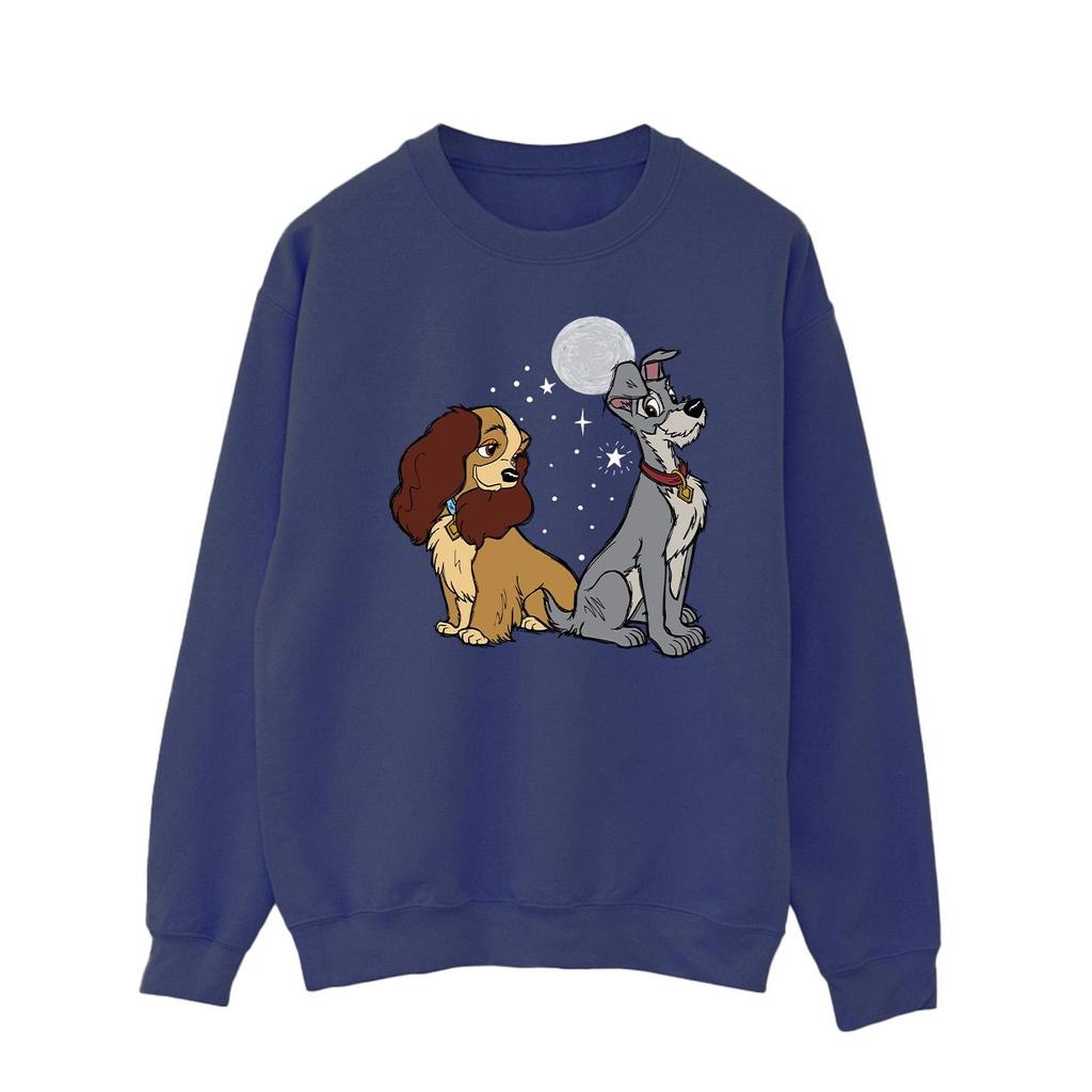 Disney Мужская толстовка Lady And The Tramp Moon