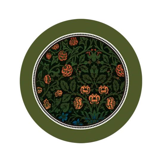 Винтажная впитывающая подставка под стакан с этническим цветочным узором из ткани, быстросохнущий диатомитовый коврик для горячих и холодных напитков