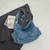 Женская сумка-тоут большой вместимости для поездок на работу из денима, сумка через плечо