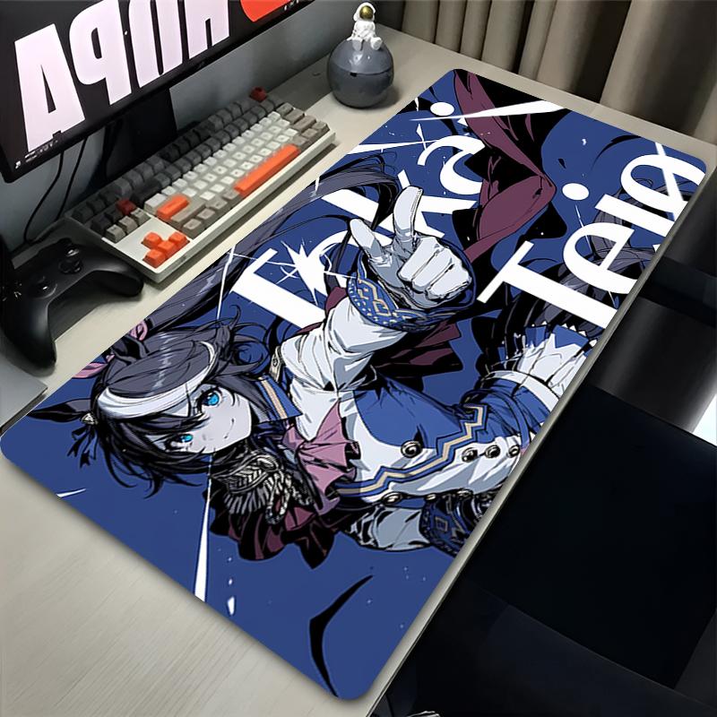 Коврик для мыши Аниме Uma Musume Pretty Derby Kitasan Нескользящий Подходит для офисных компьютеров ноутбуков Игровой коврик для стола Esports