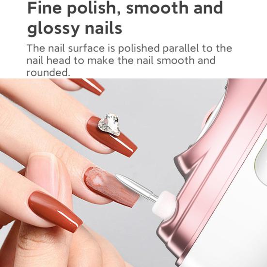 Smart Nail Clipper with LED Light USB Rechargeable Portable Electric Nail Grinder Ergonomic Design Automatic Nail Clipper
