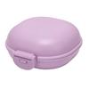 Контейнер для мыла Водонепроницаемый Портативный Подставка для мыла Крышка-защелка из ПП Мыльница для Путешествий Дома Отеля Общежития Фиолетовый