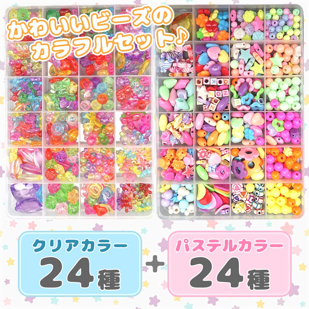 ZAIDEA Beads Accessory Kit and Tool Set for Girls and Large Colorful Handmade Bracelets with Pop Art Kids, Capacity, Headband,