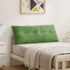 Back Cushion Light Green 120 x 50 cm Cord Fabric