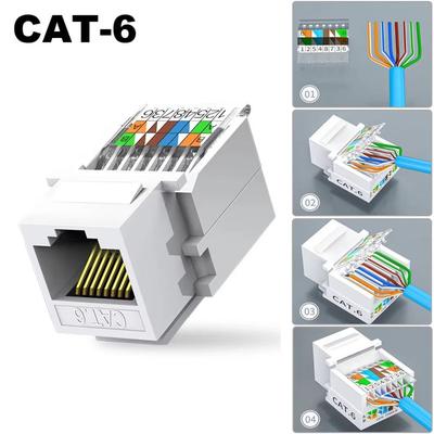 Модуль Ethernet Cat5e Cat6 RJ45 Без инструментов Розетка-переходник Настенный адаптер Компьютерный модуль розетки