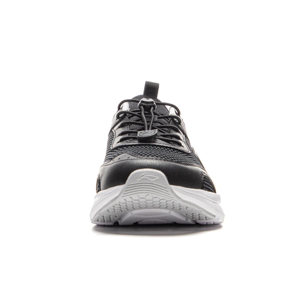 Li Ning Kids Mesh Versatile Fashion Comfortable Breathable Lightweight Shock Absorption Low Top Running Shoes Kids Sneaker Black YKFV070-5A