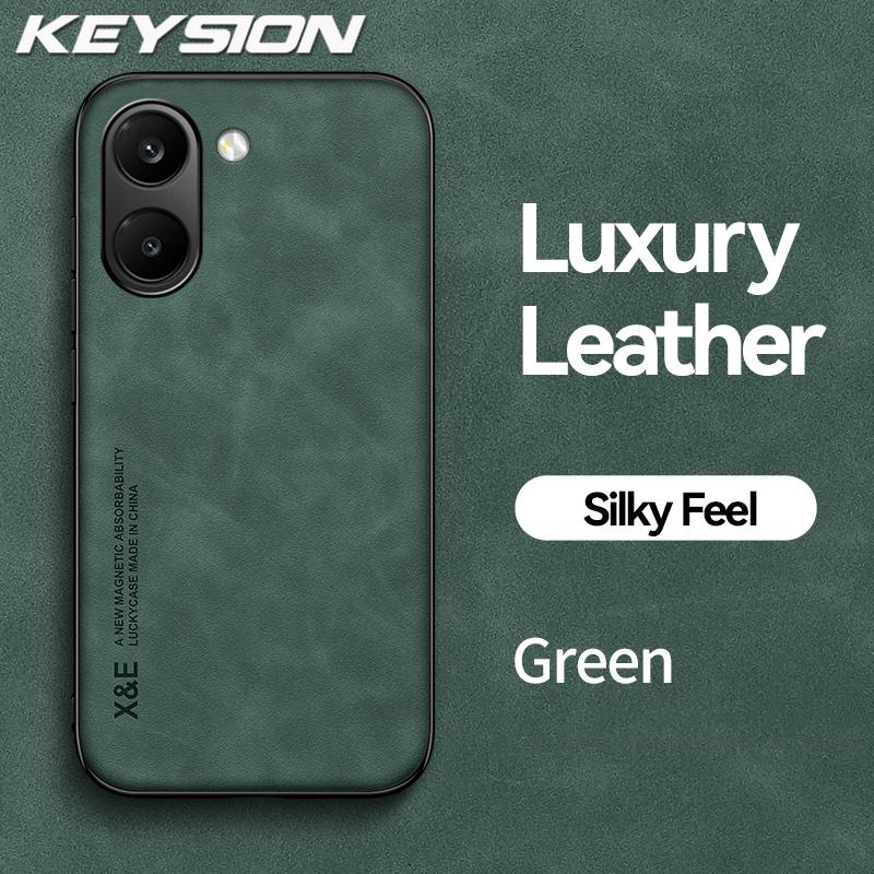 KEYSION Роскошный ретро чехол из ПУ-кожи для телефона Xiaomi POCO X8 Pro/Max - Ударопрочный и шелковистый на ощупь