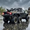 1:28 Ford F150 Зверь Raptor 6x6 Внедорожник Модифицированная Версия Металлическая Модель Автомобиля Литая Металлическая Игрушка Домашний Модный и Настольный Дисплей Подарки
