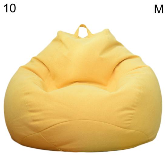 Сплошной цвет ткани ленивый шезлонг мешок фасоли мешок стул диван пылезащитный чехол украшение