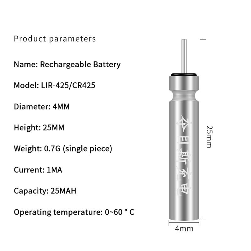 Поплавок Аккумуляторная батарея Cr425 USB Зарядное устройство Зарядные аксессуары Рыбалка Слитный купальник Рыбалка Сигнализатор поклевки
