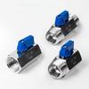 1/8" 1/4" 3/8" 1/2" 3/4" Threaded Mini SS304 Ball Valve BSP Male To Female Air Compressor Water Gas Oil Shut Off Valve 8 10 12mm