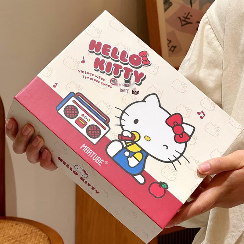 Maketubu Bluetooth-колонка Hello Kitty, портативная, с китайской вилкой (адаптер в комплекте)