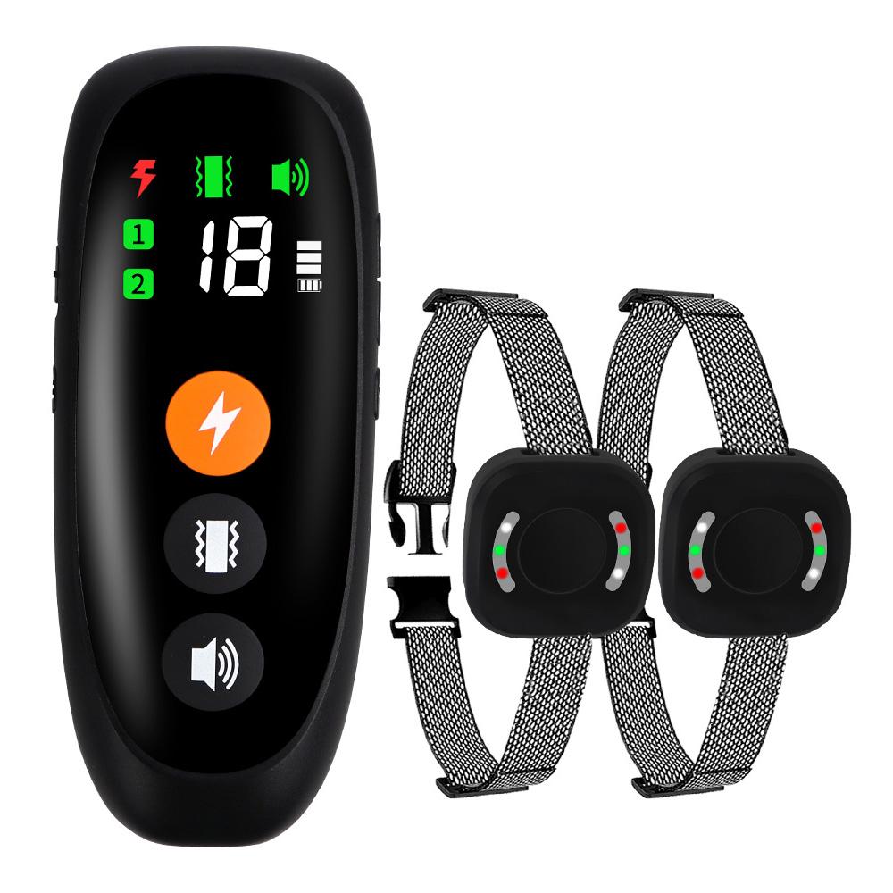 New 800m Electronic Dog Training Collar Remote Control Shock Collar Waterproof Anti Bark Dog Collar with Shock Vibration Sound