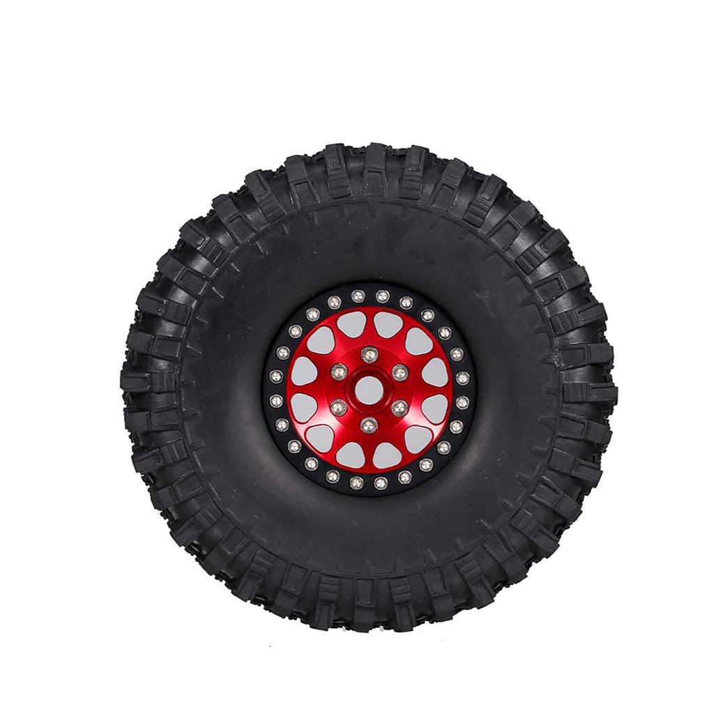 4PCS 1.9in Crawler RC Rubber Tires with Metal Rim for 1 10 RC Rock Crawler Traxxas Trx 4 Trx 6 Axial Scx10 90046 RC4WD