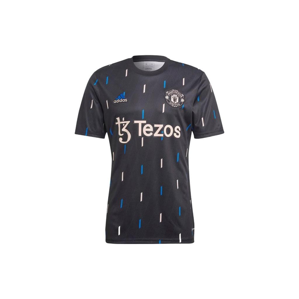 adidas Мужские Черные Умеренные Футбольные Джерси Манчестер Юнайтед HT4307