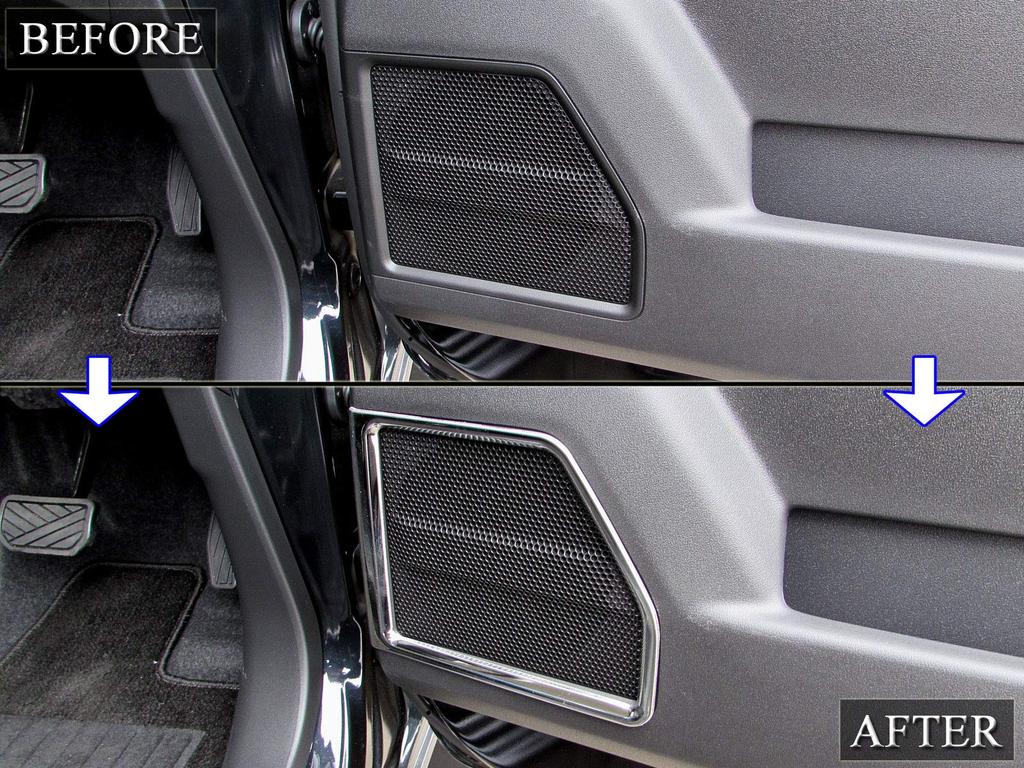 BRIGHTZ Finish Stainless Steel Plated Speaker Rings for Jimny JB64W JB64 JB B64 64 33557 Ultra-Mirror [SPEAKER-041]