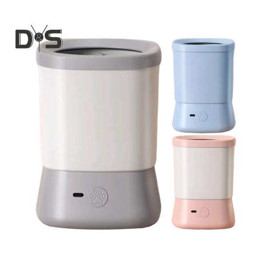 Автоматический очиститель для собачьих лап, перезаряжаемый через USB, силиконовая грязная машина для чистки лап для маленьких, средних и больших кошек и собак