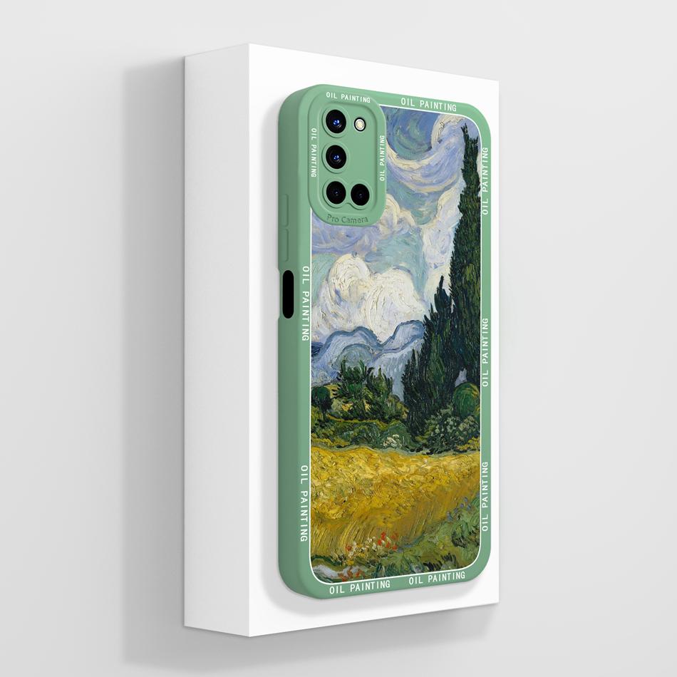 Case For Oppo A52 A72 A92 4G Back Cover Full Protection Creative Funda Orginal Liquid Silicone Bumper Anti Drop Soft Phone Shell