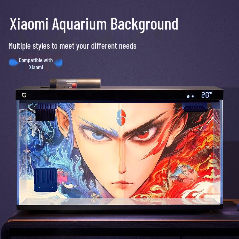 Акриловый фон для 3D-аквариума высокой четкости с мультяшными наклейками