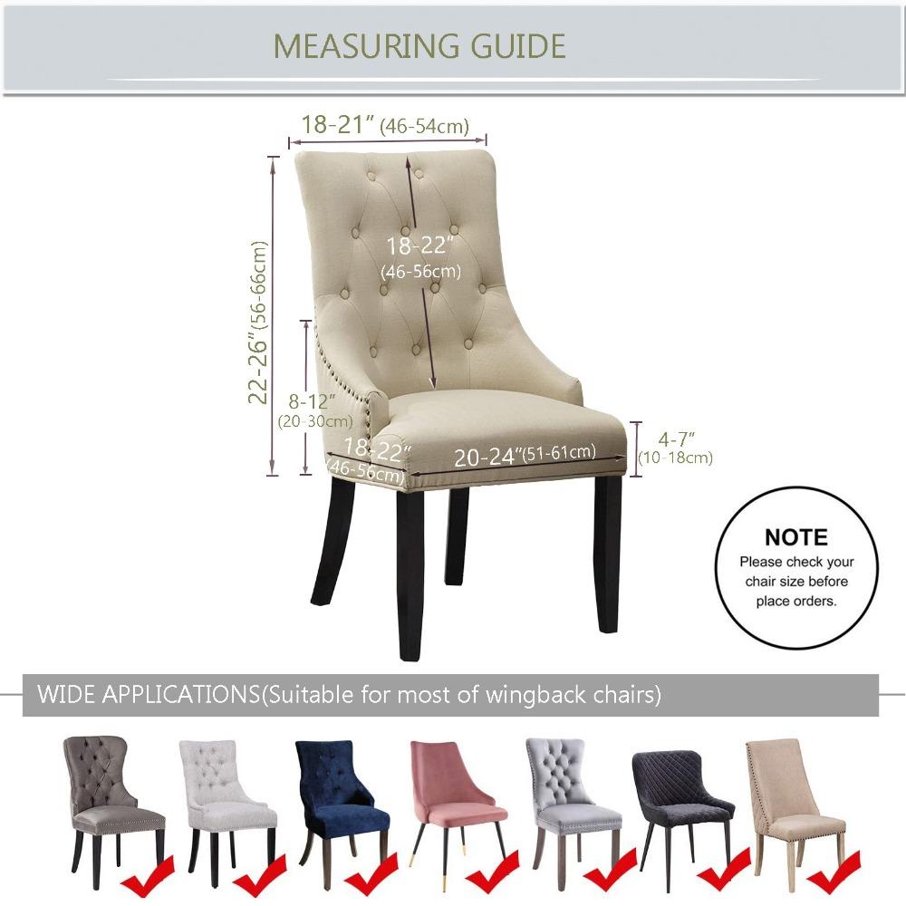 Waterproof Diamond Jacquard Stretch Chair Cover Elastic Dining Armchair Slipcover